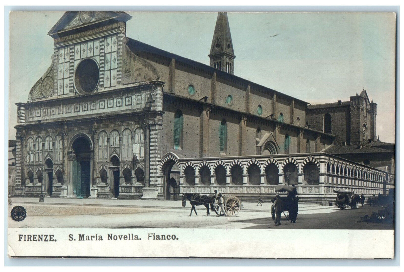 c1910 S. Maria Novella Fianco Florence Italy RPPC Photo Unposted Postcard