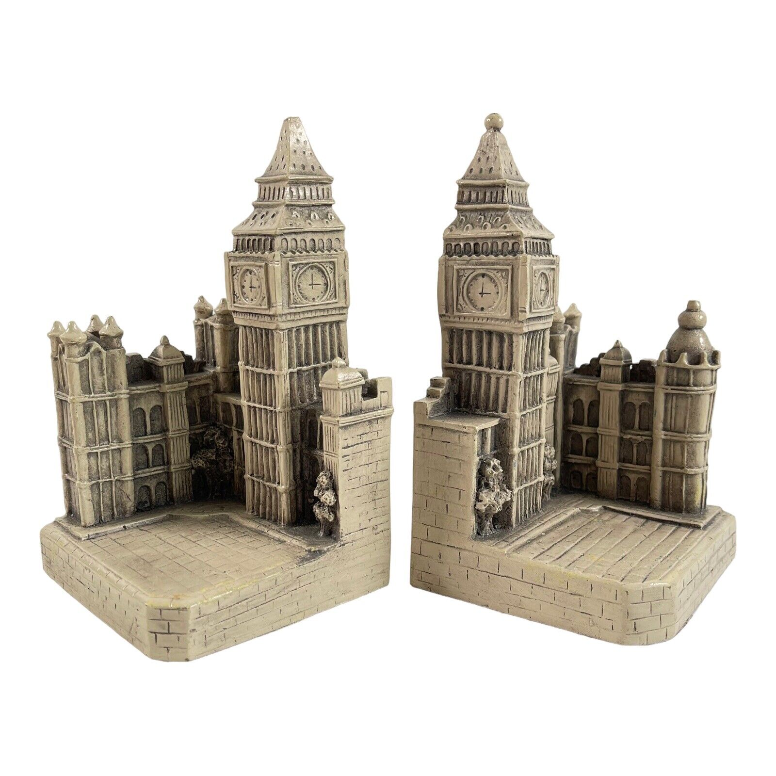Historical Wonders TMS 2pc Bookends London England Big Ben Clock Westminster