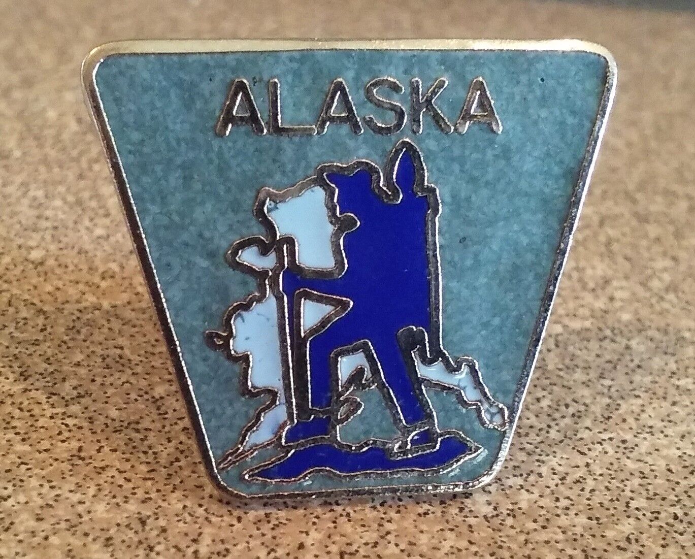 Alaska Mountain Climber pin badge Trail Hiking 