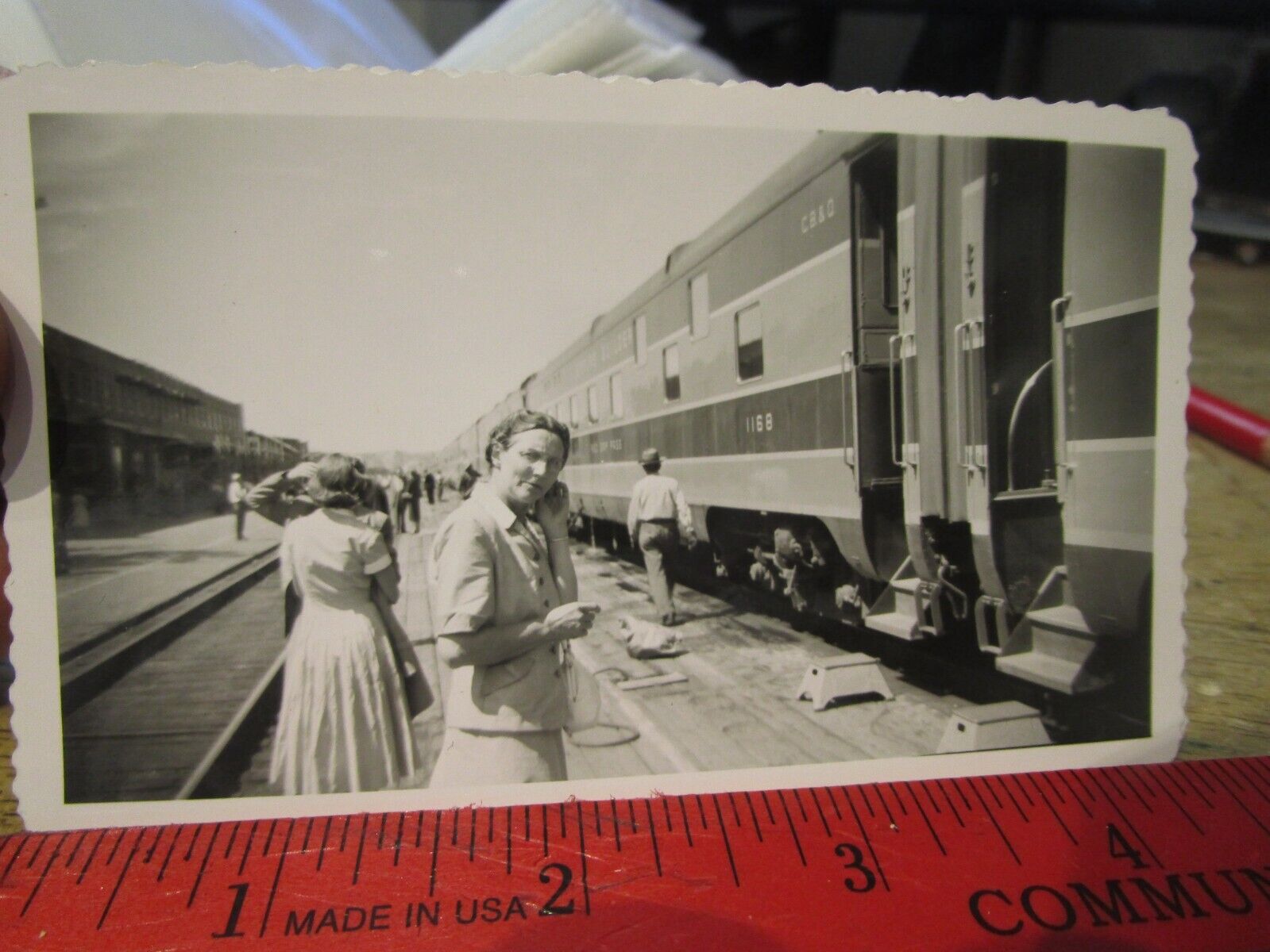 1949 Butte Montana Railroad Platform Train Station Depot Pictures Photos CB&O