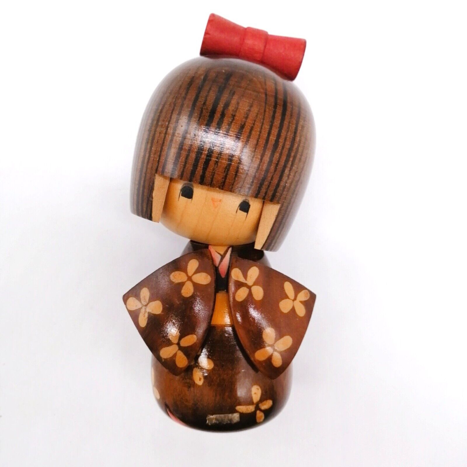 14cm Japanese Creative KOKESHI Doll Vintage by ISHIDA TOMIO Signed KOB639