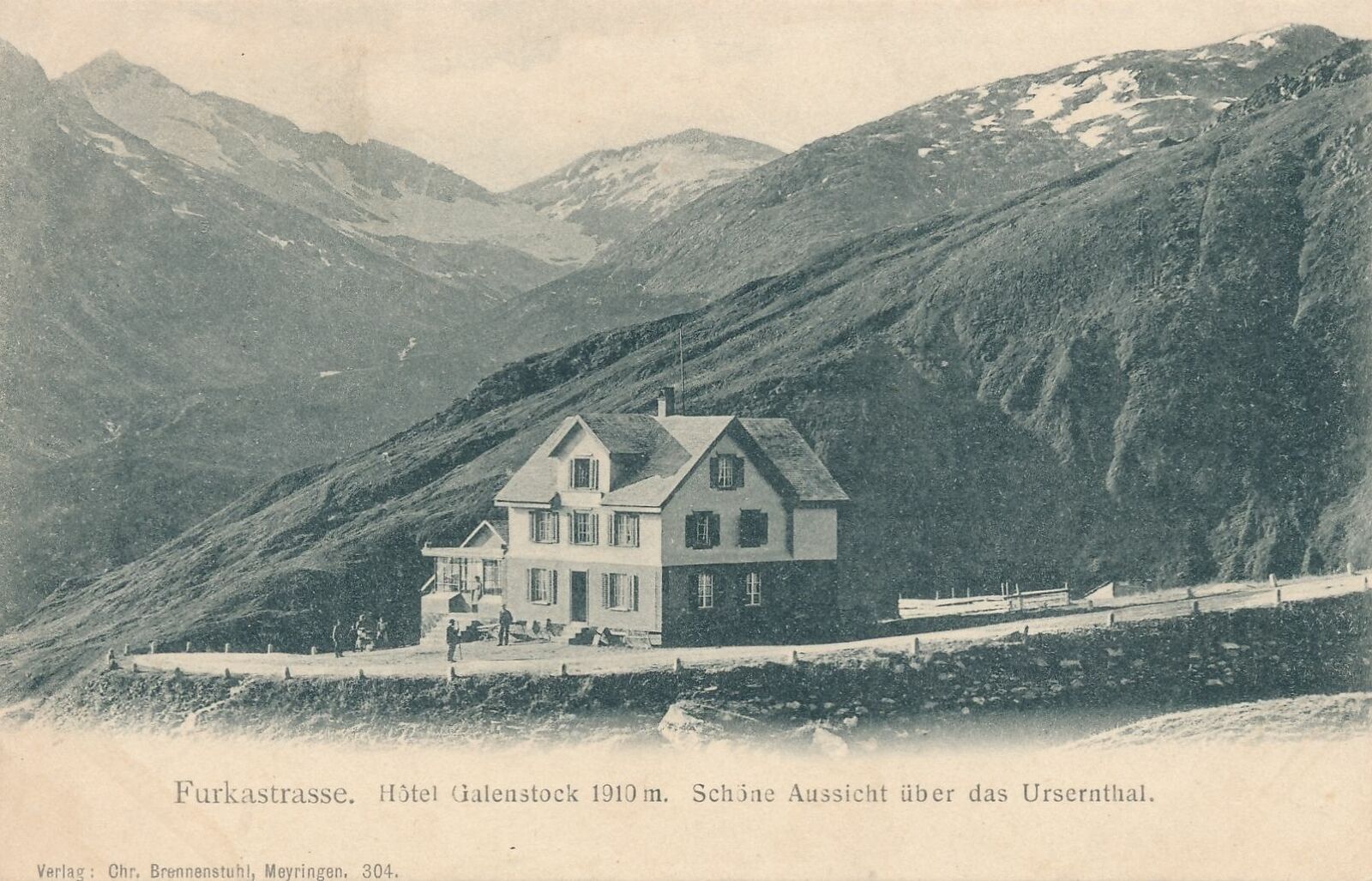 SWITZERLAND - Furkastrasse Hotel Galenstock - udb (pre 1908)