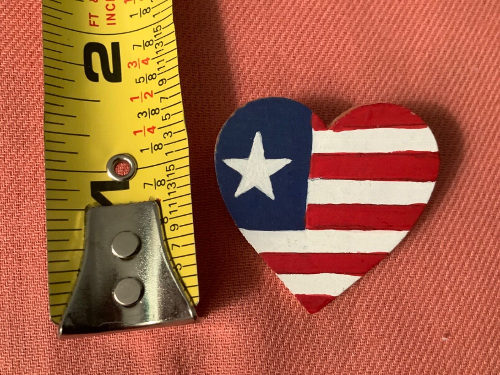 Patriotic American Flag Handcrafted Pin DAR 1993