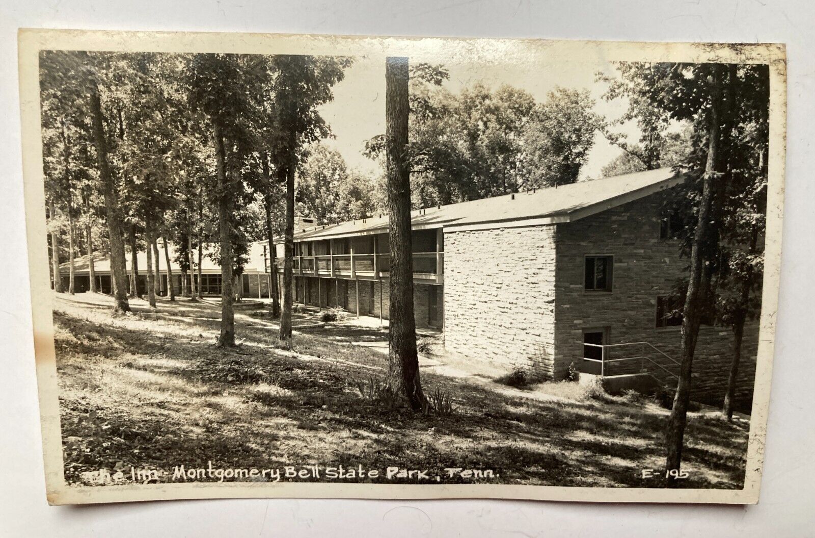 1950s RPPC Burns, TN The Inn-Montgomery Bell State Park Dickson County