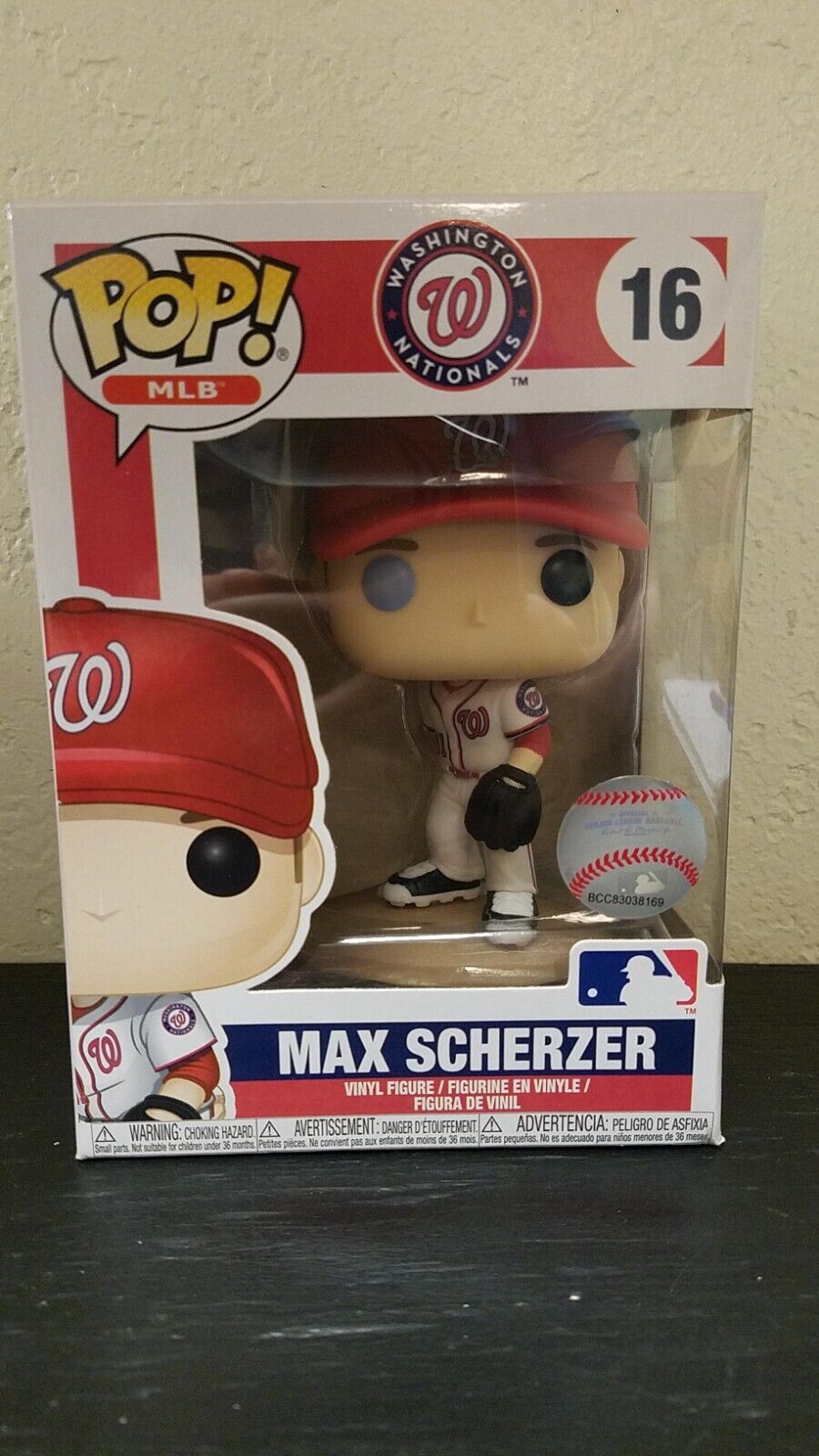 Funko Pop MAX SCHERZER #16 WASHINGTON NATIONALS MLB LICENSED PITCHER ALL-STAR