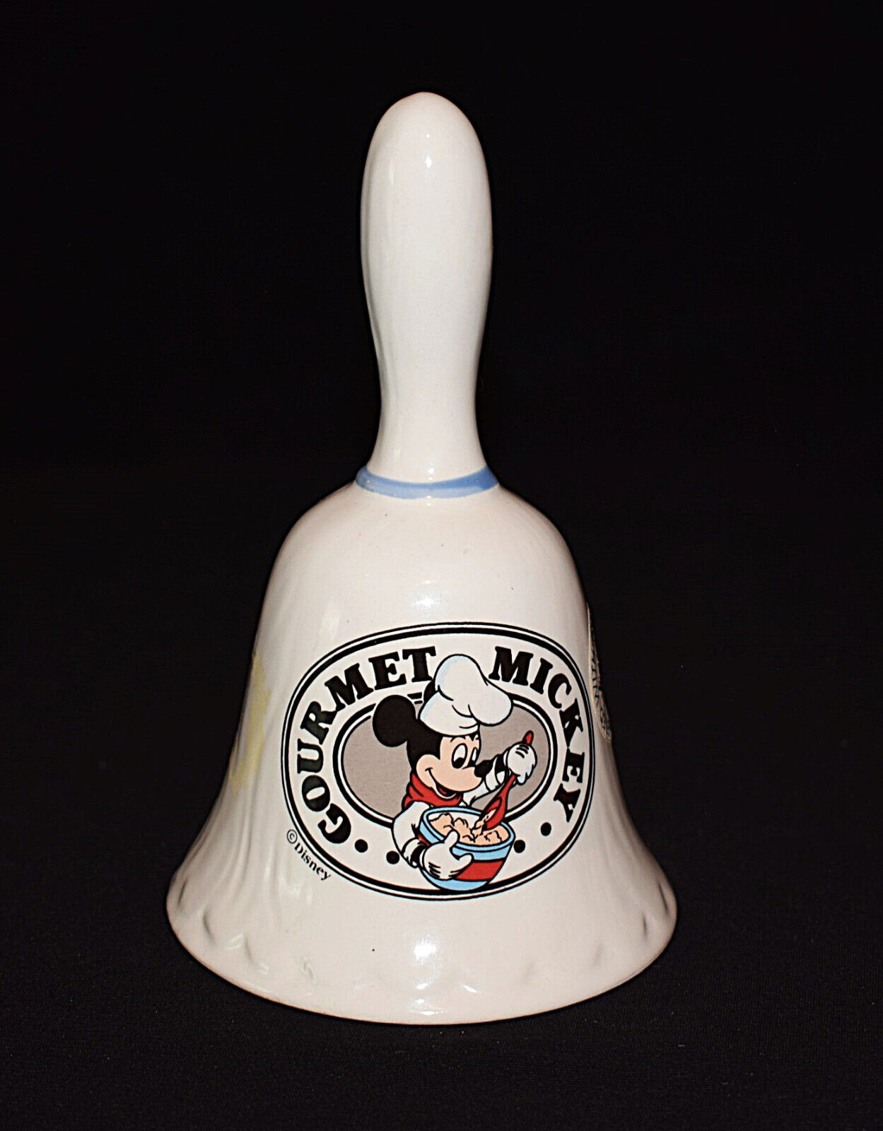Vintage Disney Gourmet Mickey Mouse Porcelain Dinner Bell