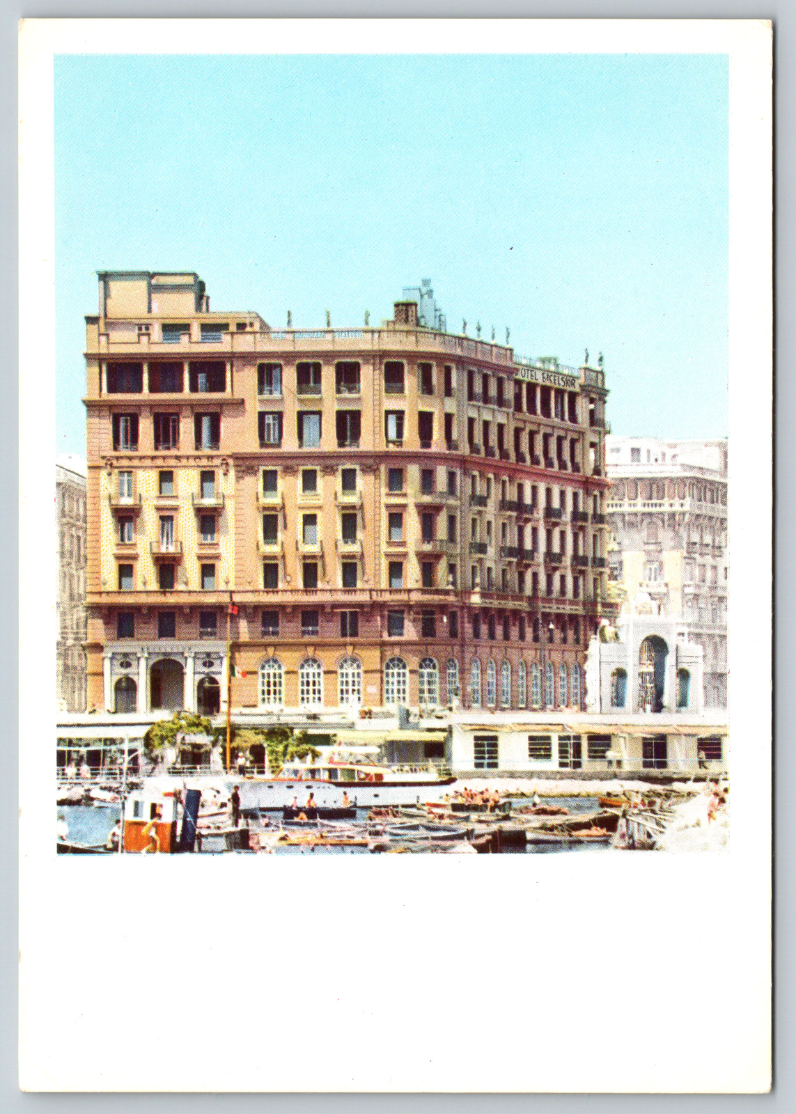 c1960s Napoli Hotel Excelsior Italy Vintage Postcard