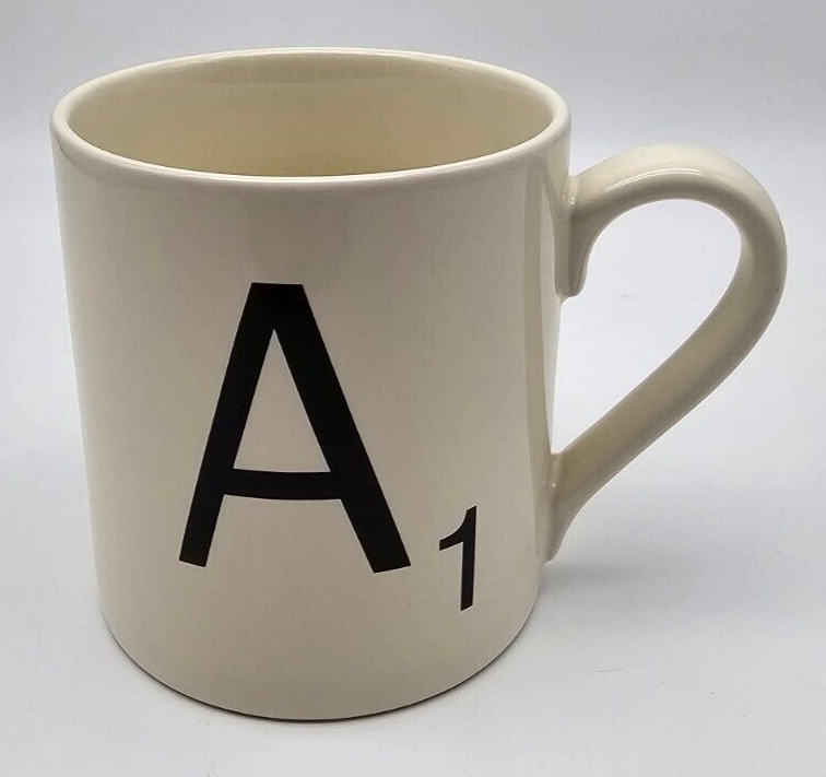 2014 Scrabble Letter A1 12 ounce Coffee Mug By Wild & Wolf no chips