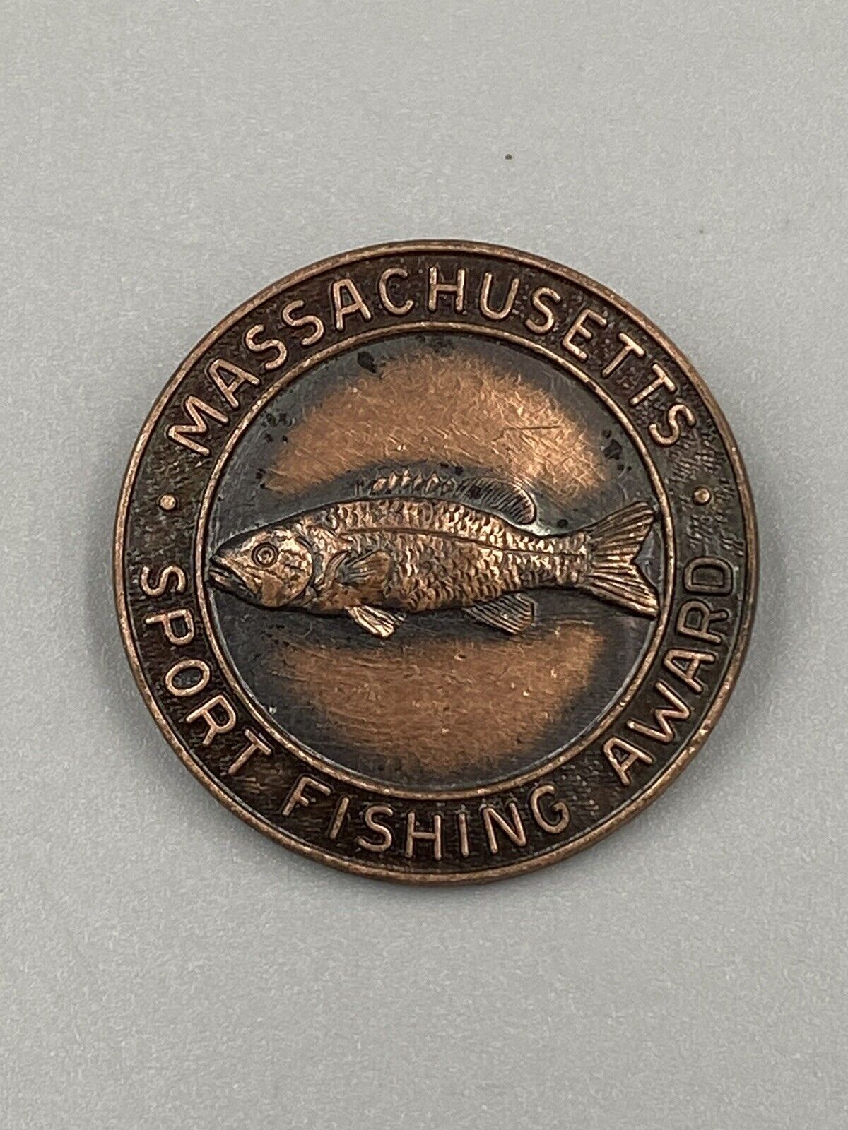 VINTAGE 1970 SPORTS FISHING AWARD ASSOCIATION MASSACHUSETTS 3 LBS 12 OZ