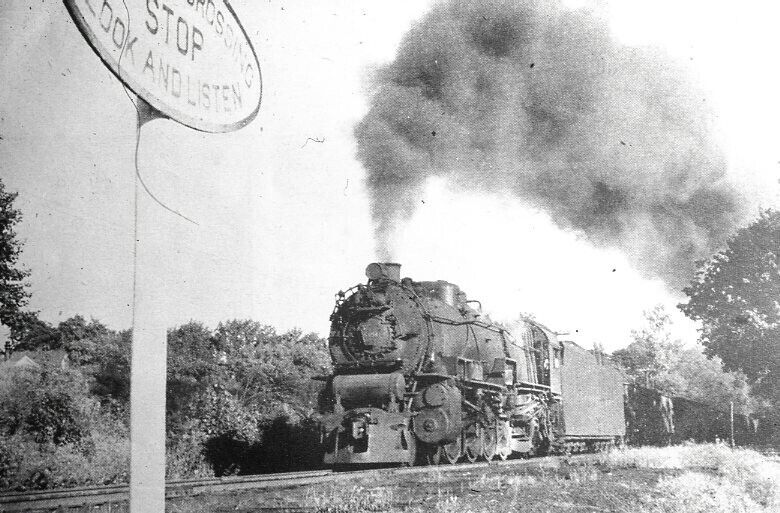 PRR pennsylvania railroad   M-1 6844  1956 b-w slide