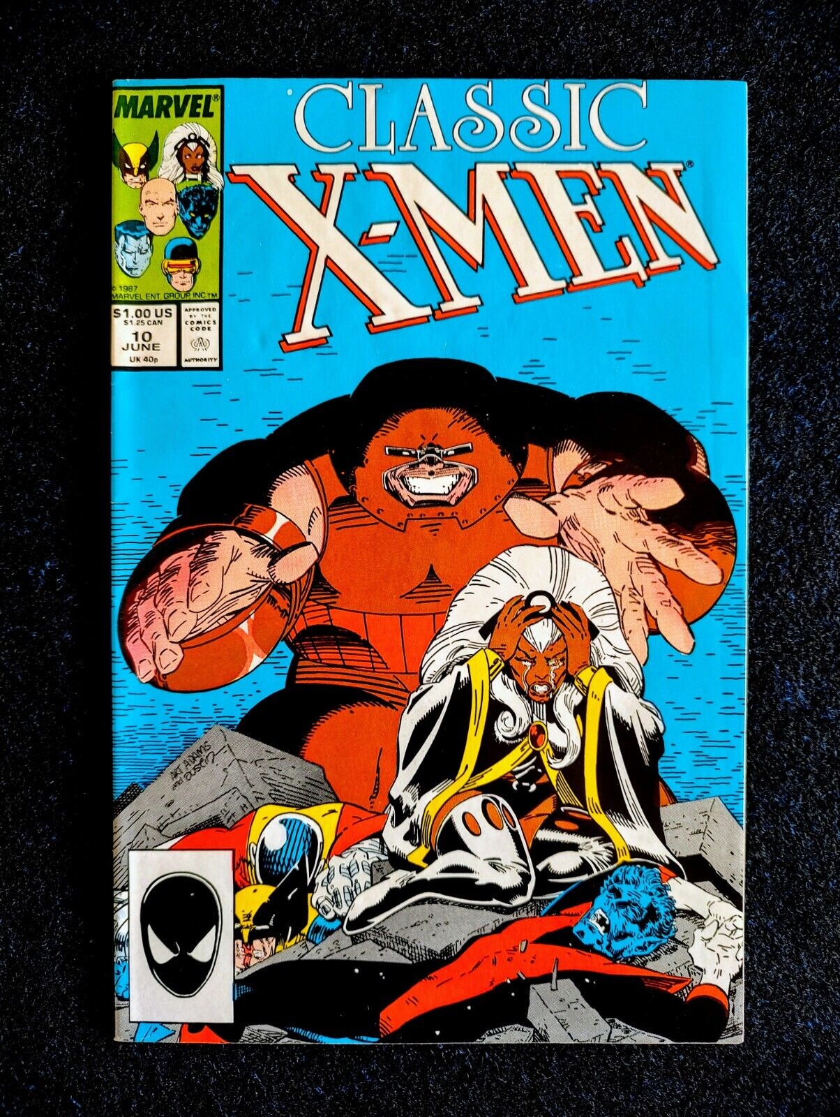 Classic X-Men #10 Direct Market Edition Marvel MCU 1987 Comic Book Claremont