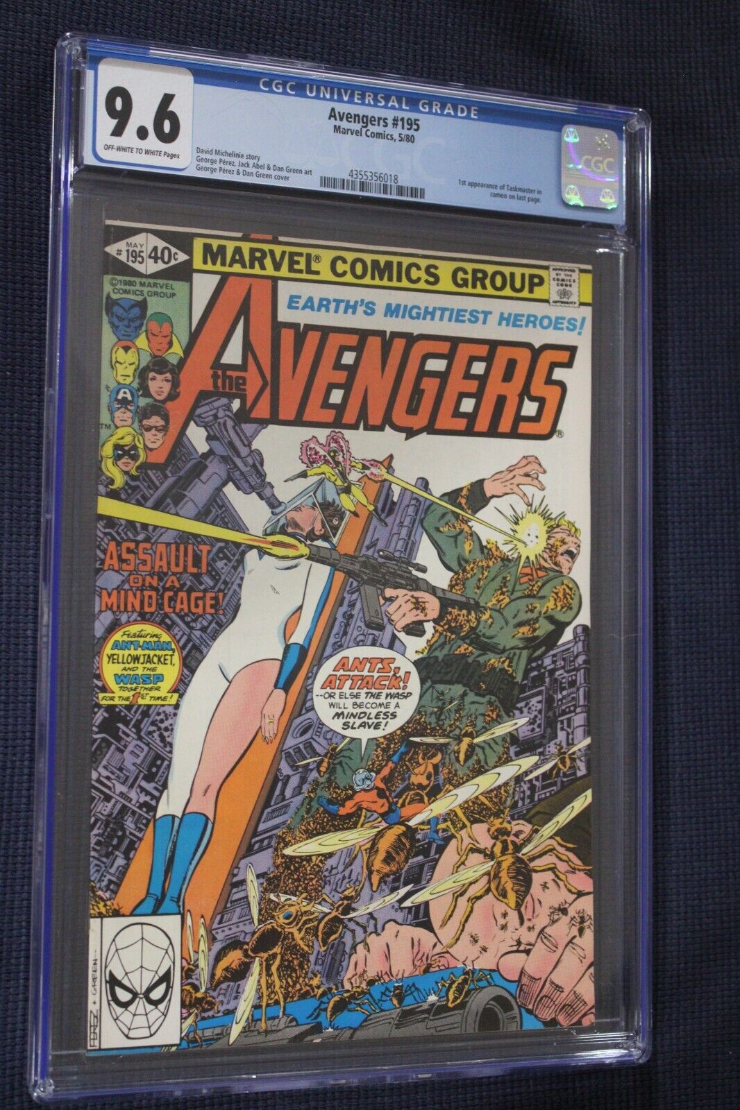 Avengers 195 CGC 9.6 Ow to White Pages