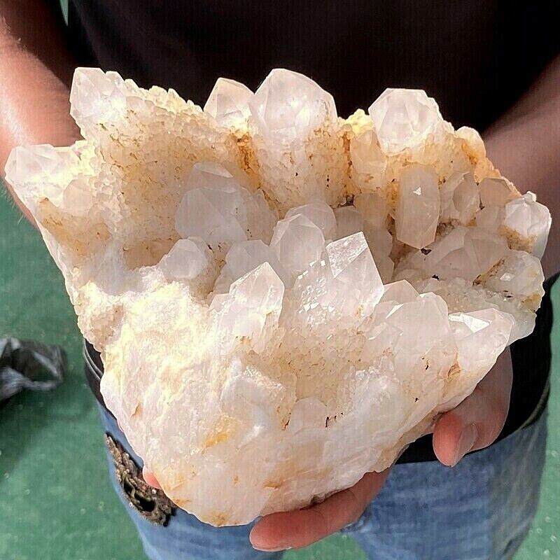 7.6 LB Natural Clear Quartz Crystal Clusters Mineral Specimens - Madagascar