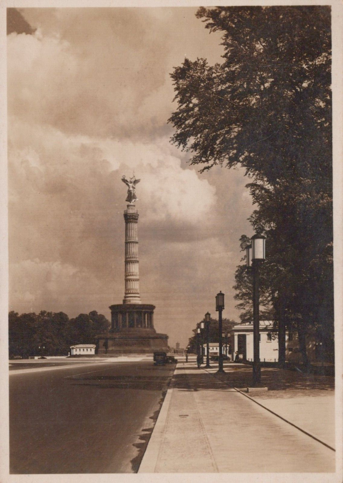 RPPC - Victory Column Monument Berlin Germany 4x6 Postcard