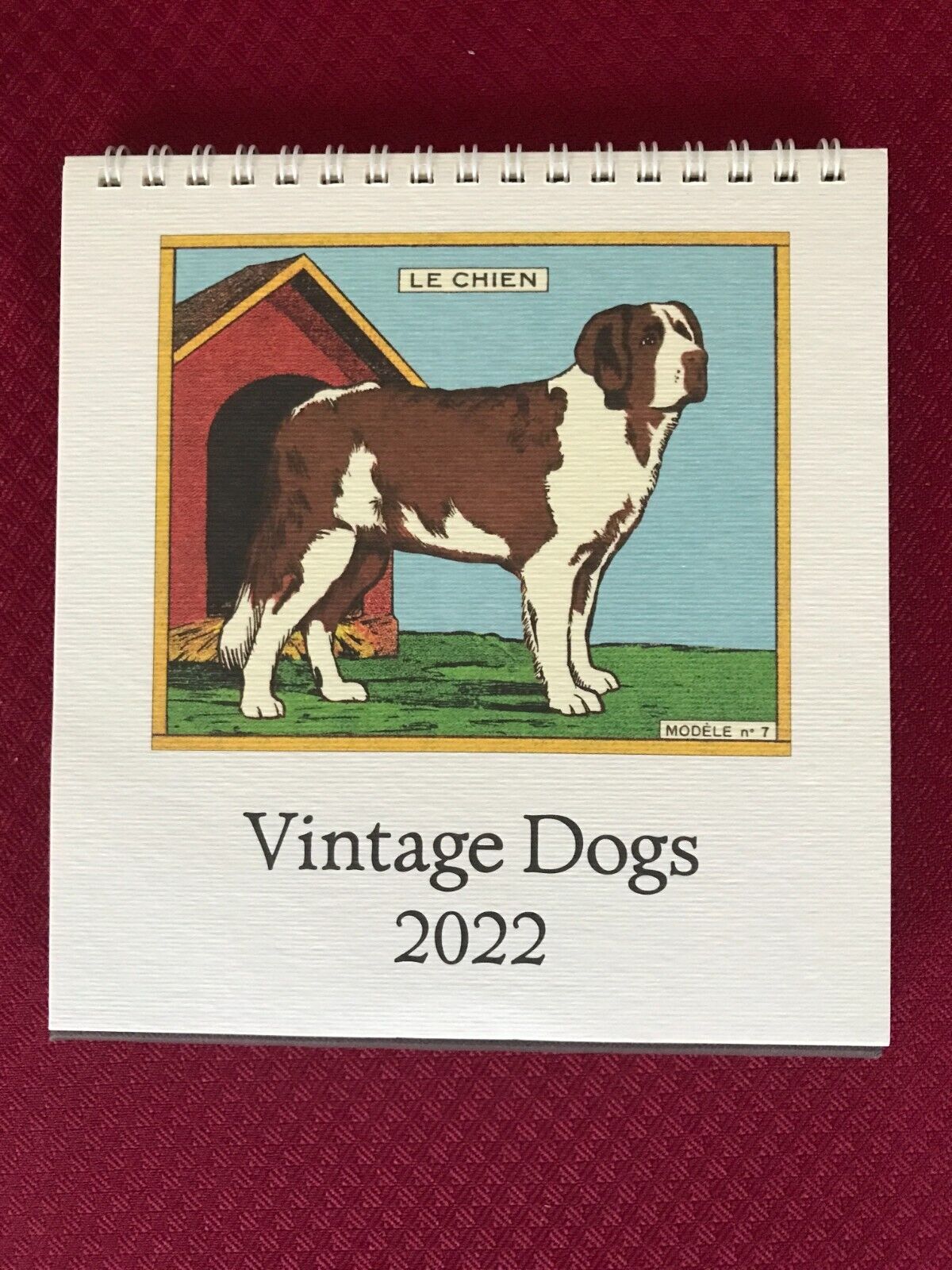 Vintage Dogs Desk Calendar by Cavallini & Co. 2022