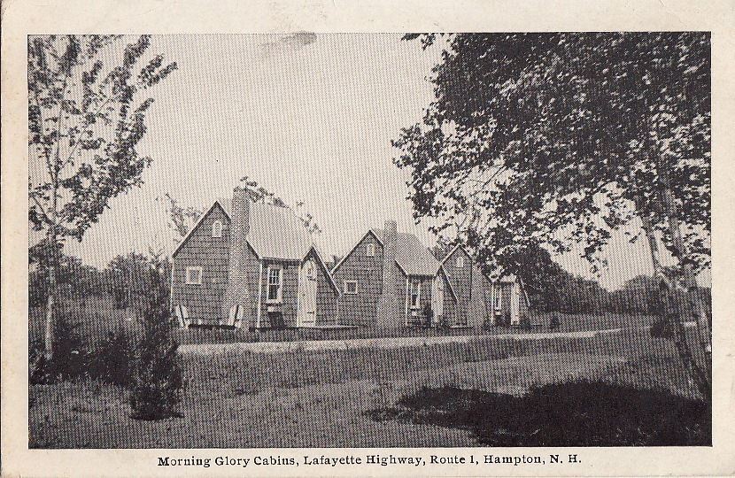 Postcard Morning Glory Cabins Hampton NH 