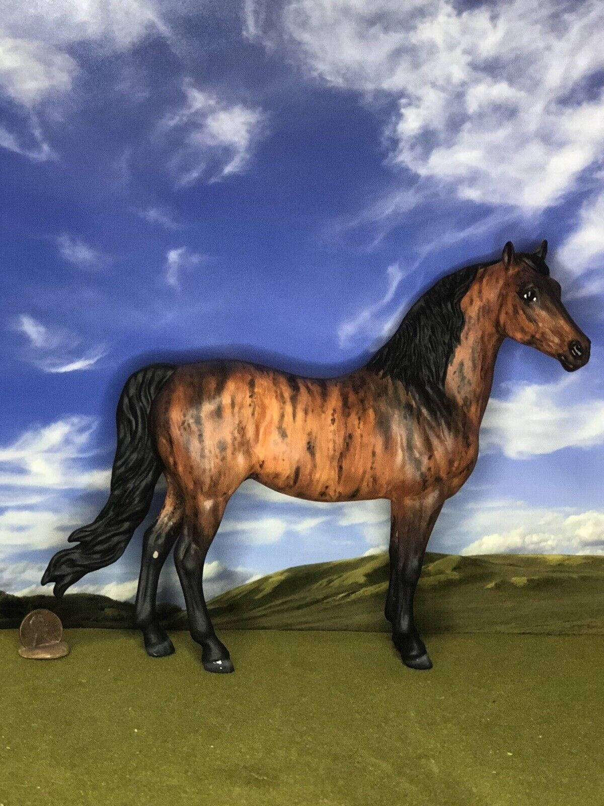 OOAK Breyer cm Custom Horse by D.Williams Beautiful Bay Brindle *Wow