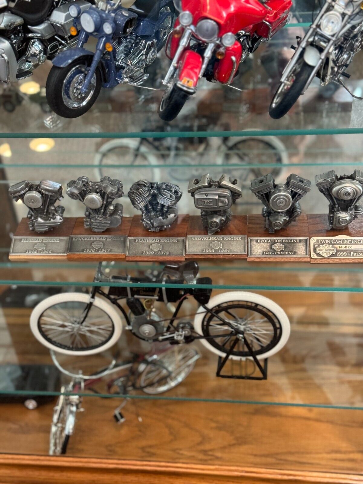 Harley Davidson pewter engine set