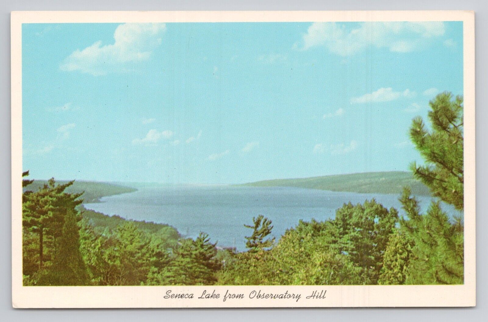 Postcard Seneca Lake From Observatory Hill New York