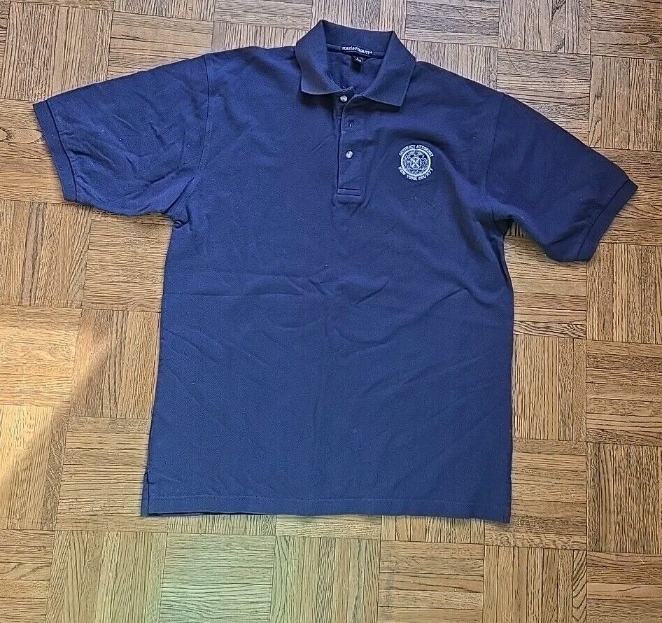 District Attorney New York County Polo Shirt SZ L - Rare
