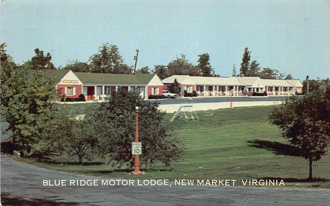 Blue Ridge Motor Lodge & Dining Room New Market VA Virginia Hotel Motel Postcard