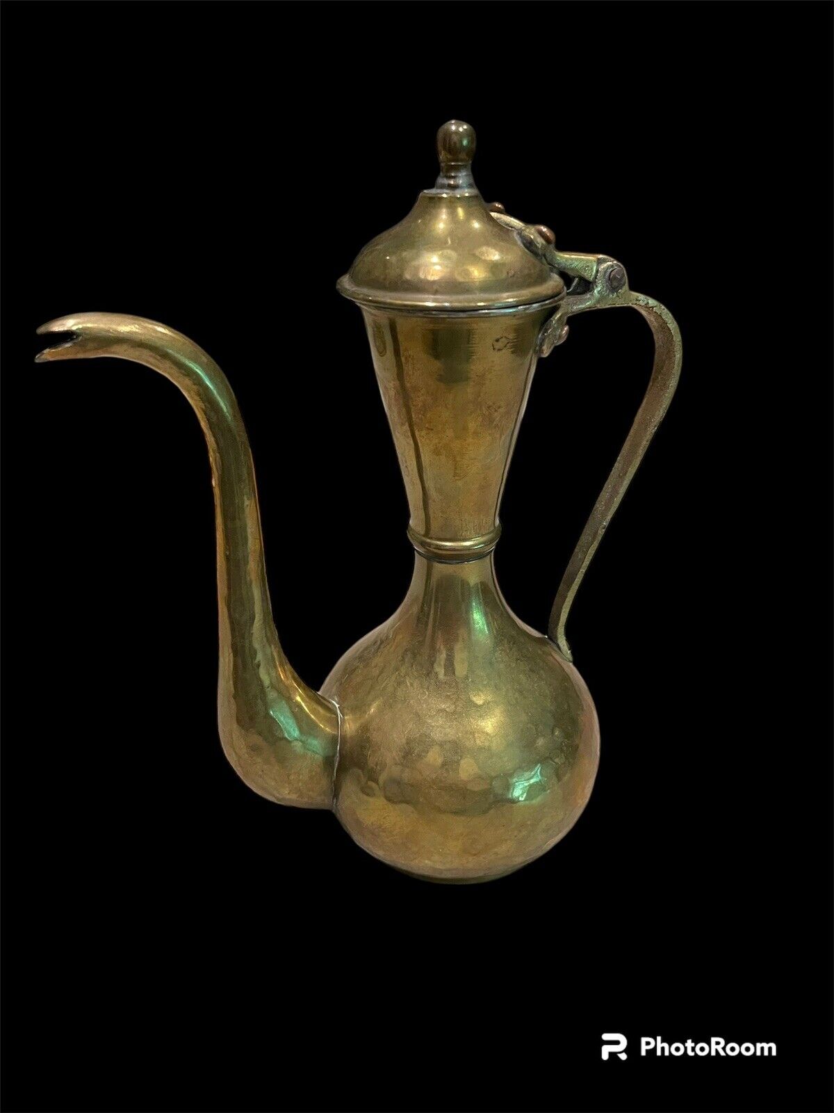 Antique Imperial Russian Brass Pitcher Tula Batashev Mid. 19 C