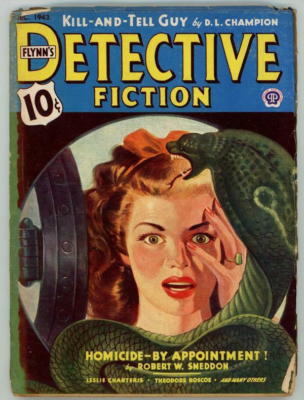 Detective Fiction Dec 1943 Cobra Cover Pulp