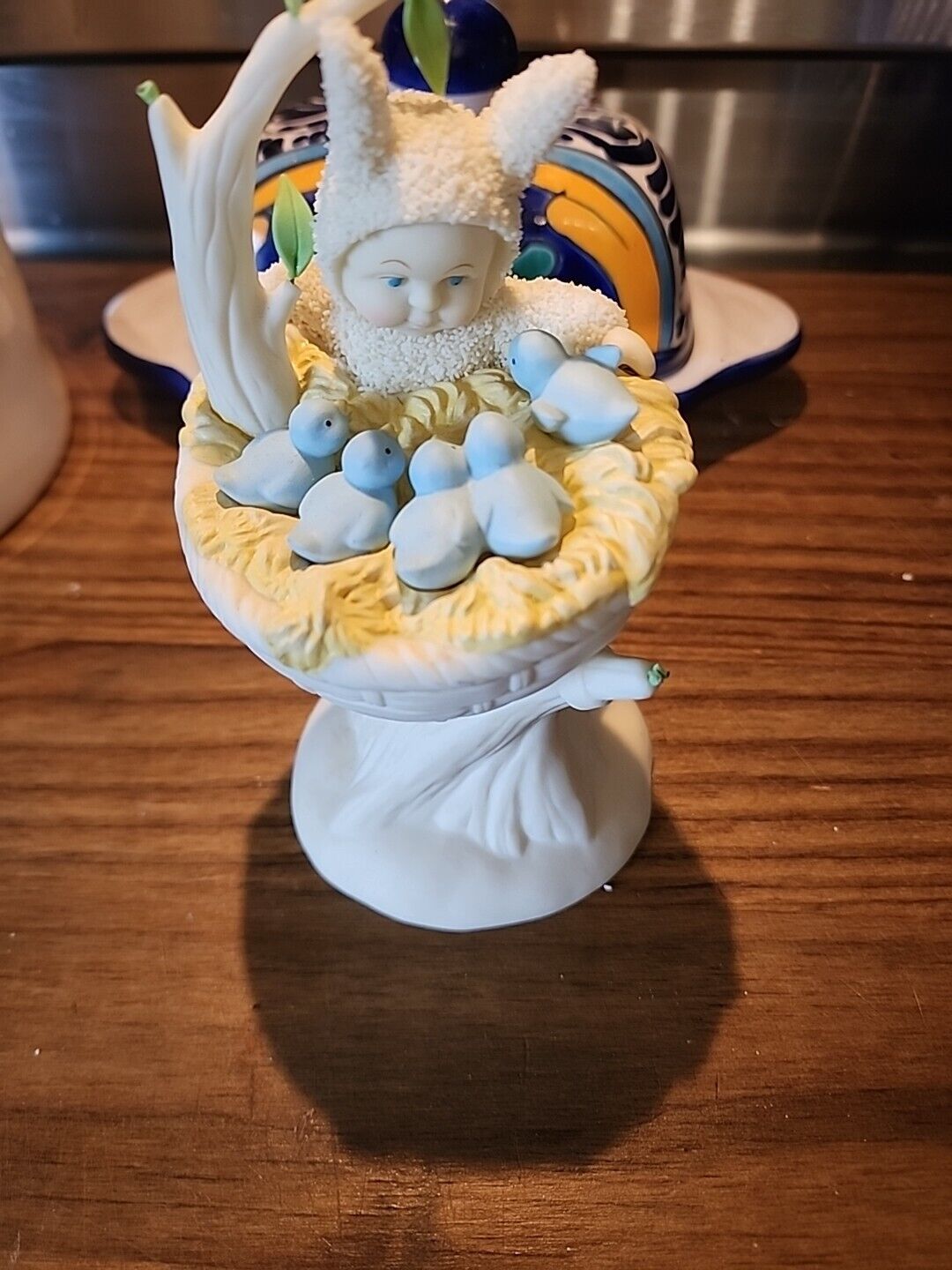 2004 Snowbabies Dept 56 Theres No Place Like Home Snowbaby In Blue Bird Nest