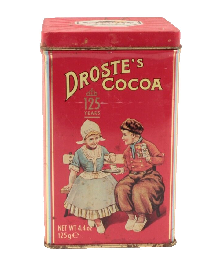 Droste’s Cocoa & Chocolate Tin Canister -Dutch 125th Anniversary - Holland 4.4oz
