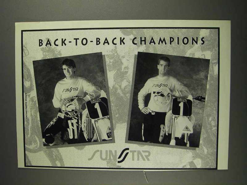 1992 Sunstar Gears Ad - Back-to-Back Champions