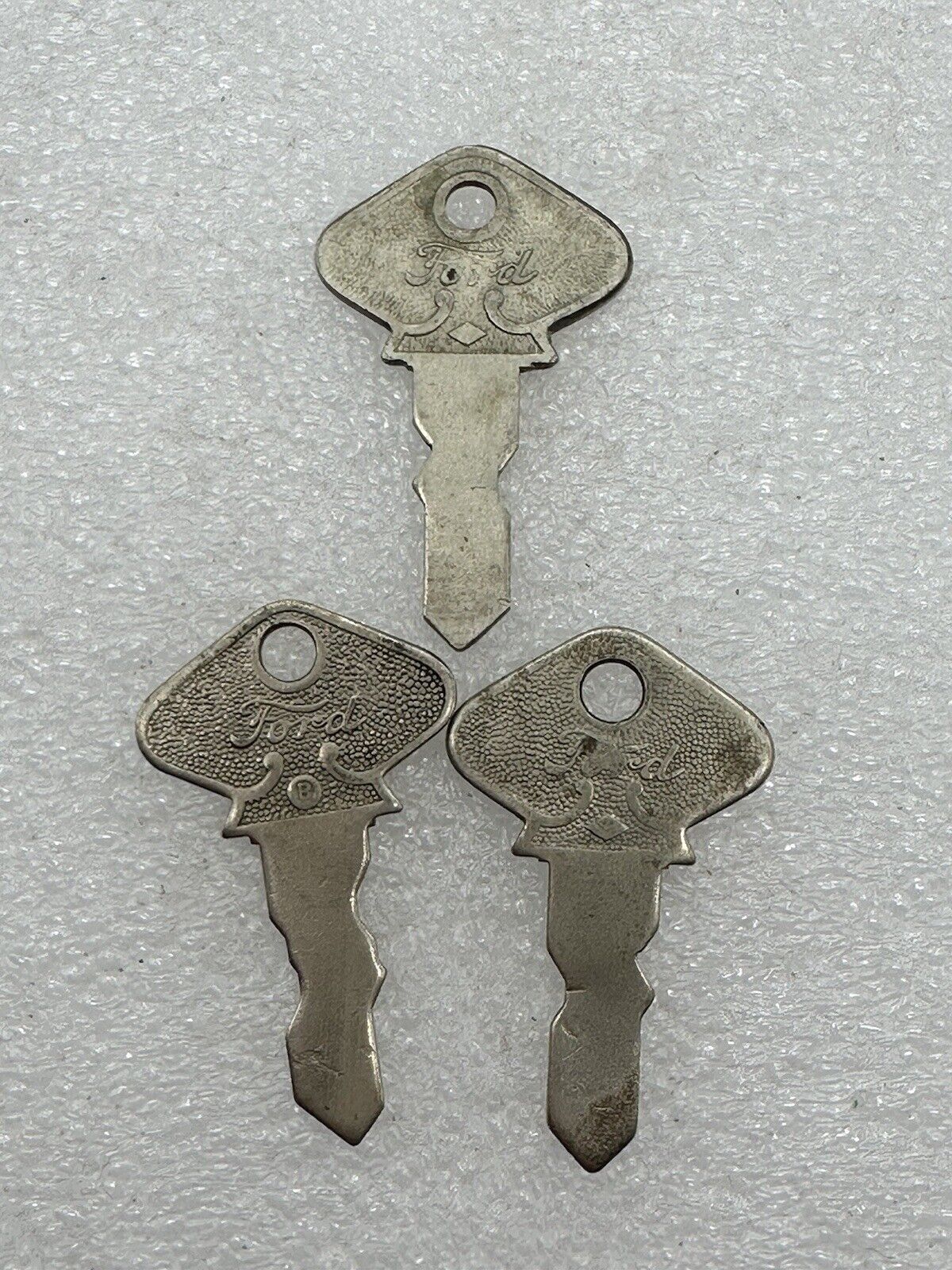 Antique Ford Model T Keys Lot Of 3 With Ford Script 51 54 58
