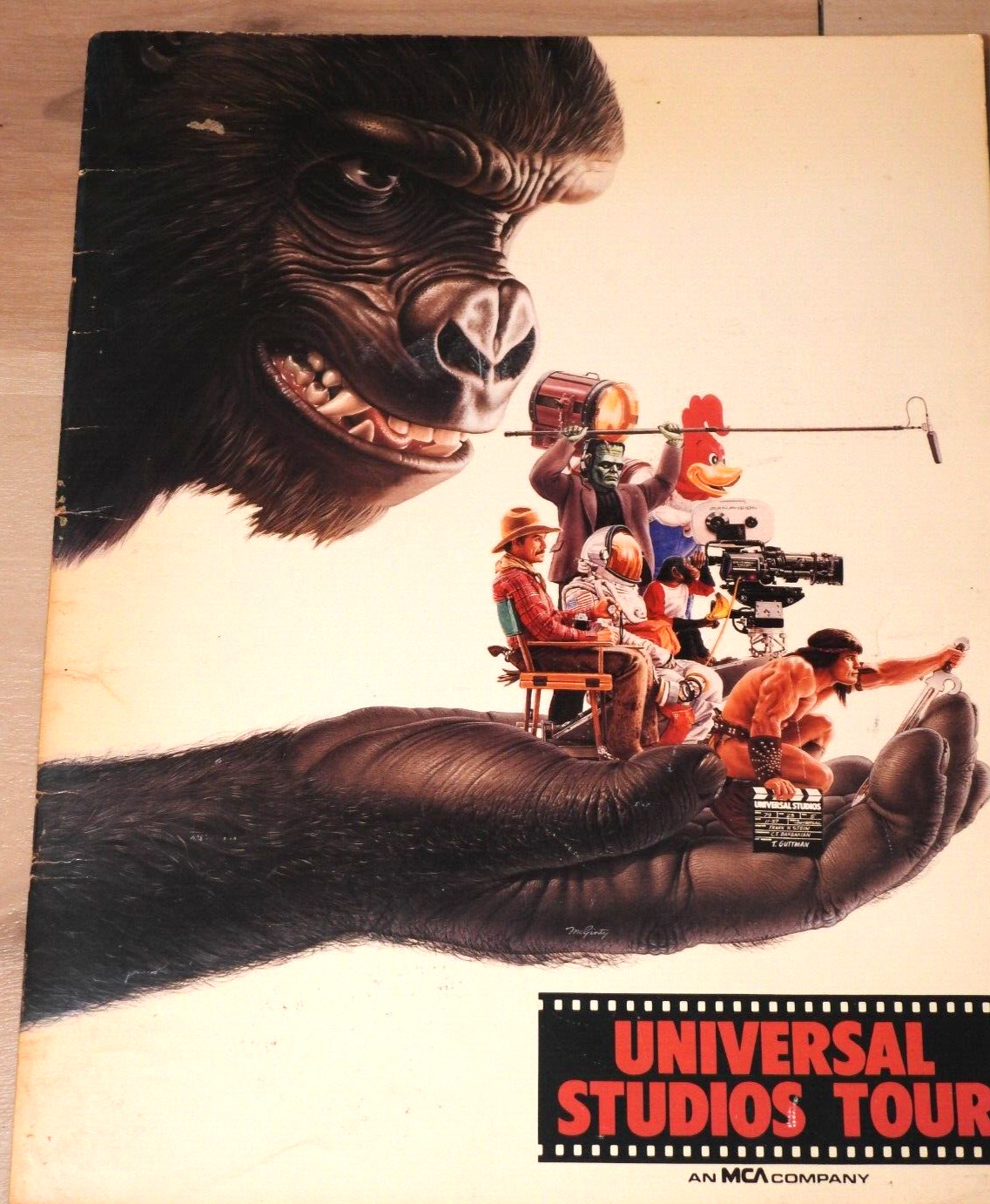 UNIVERSAL STUDIOS TOUR 1986 Guide Souvenir Book KING KONG Frankenstein Monsters