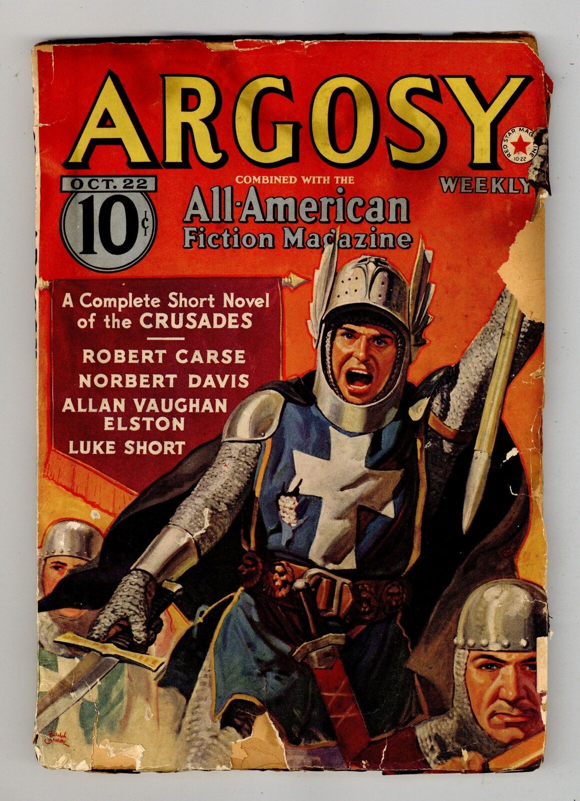 Argosy Part 4: Argosy Weekly Oct 22 1938 Vol. 285 #4 FR 1.0 Low Grade