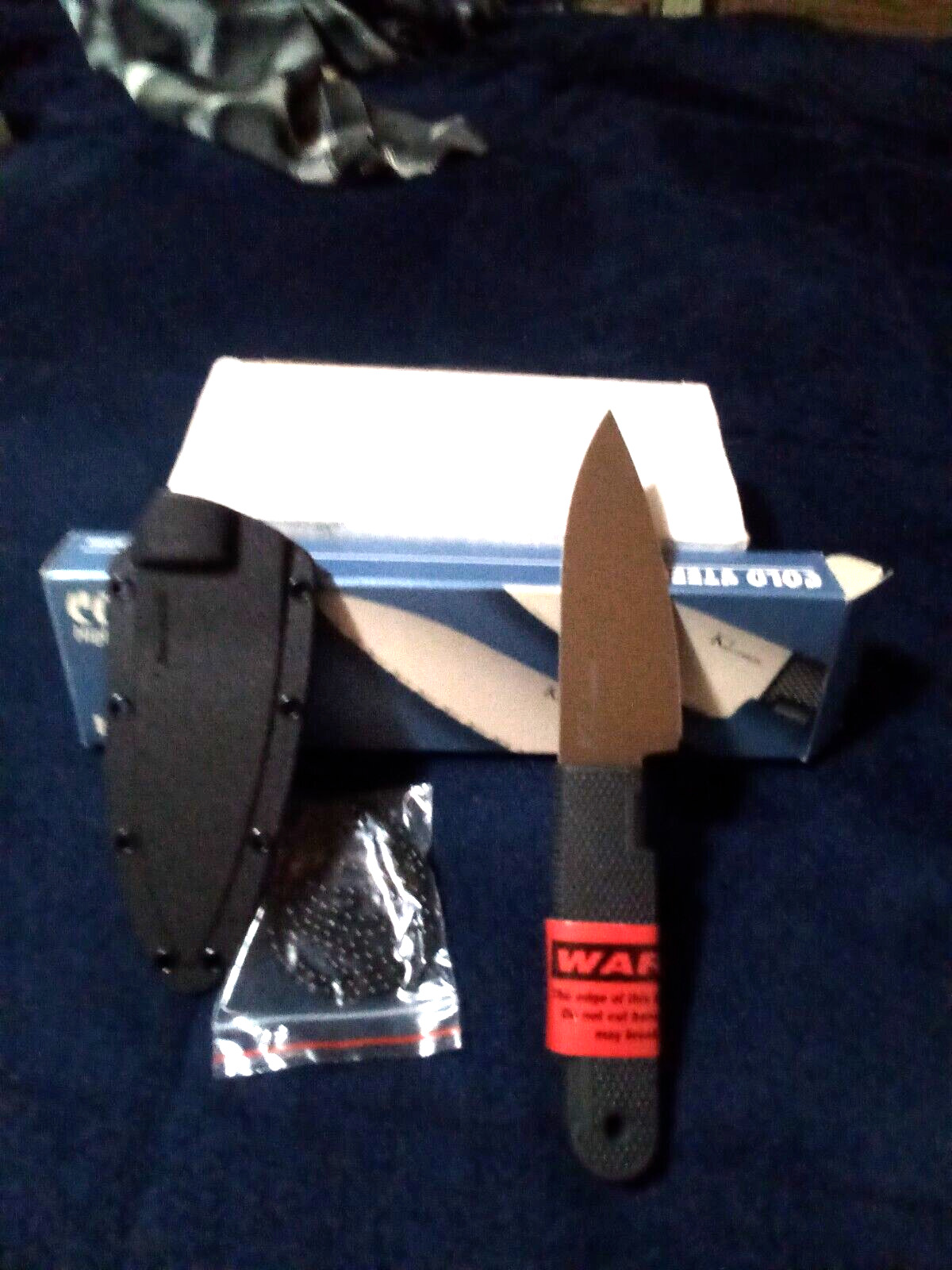 cold steel k-4 fixed blade plain edge knife