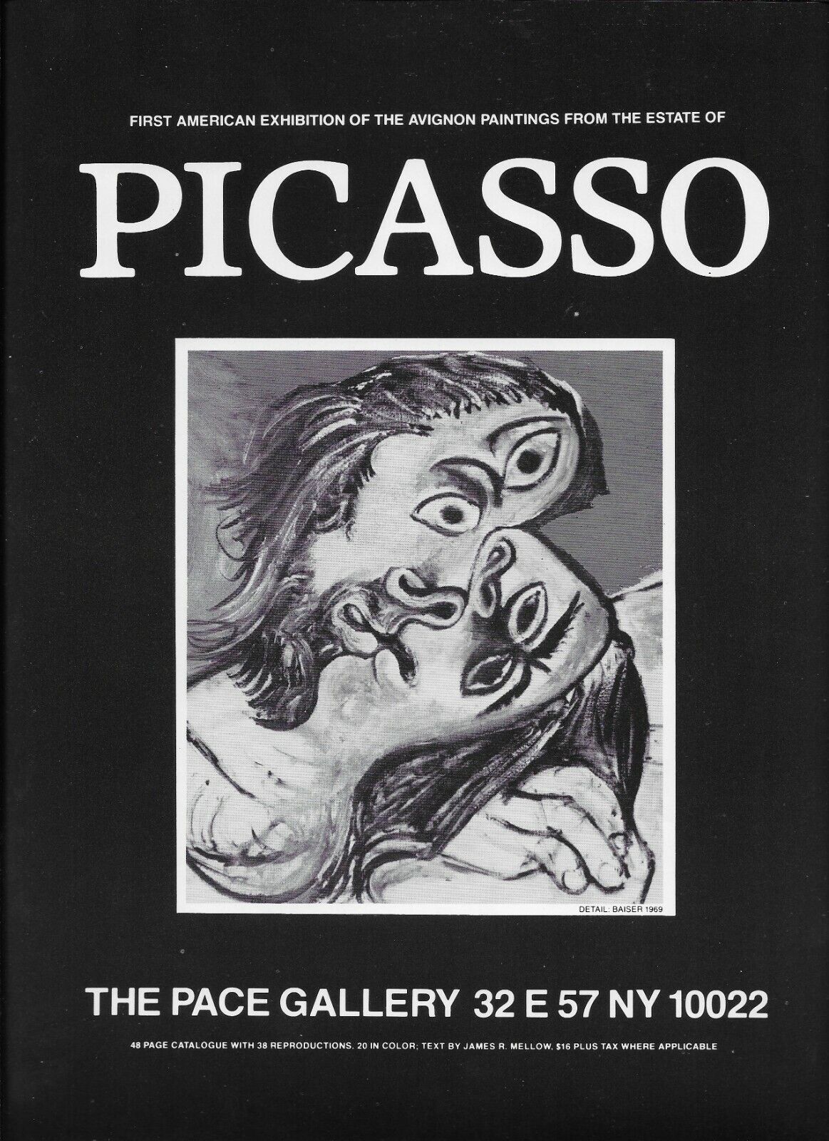 1981 Pablo Picasso  painting NYC art gallery vintage print ad