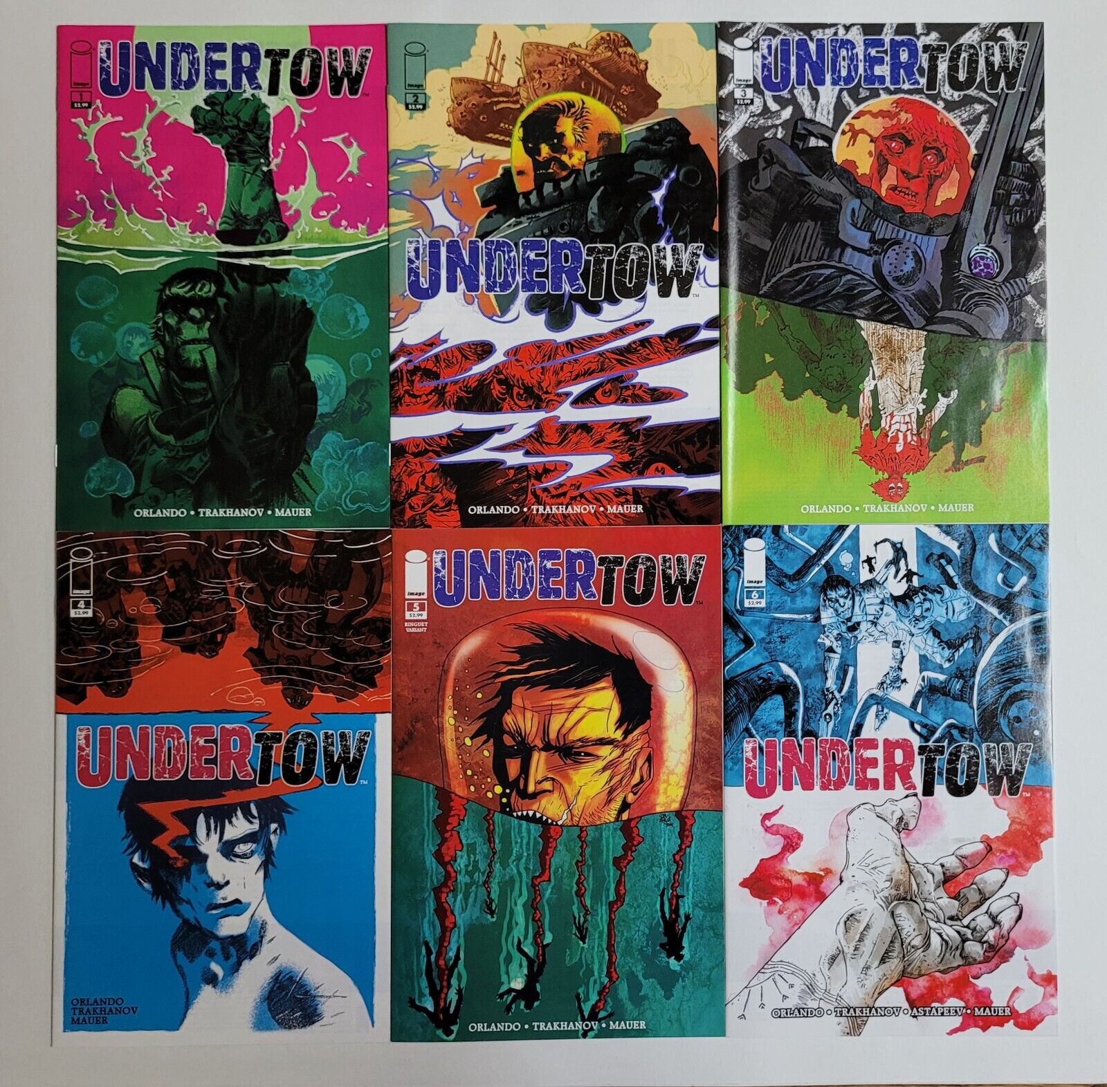Undertow Issues 1 - 6 Complete Series Bundle Image Comics 2014