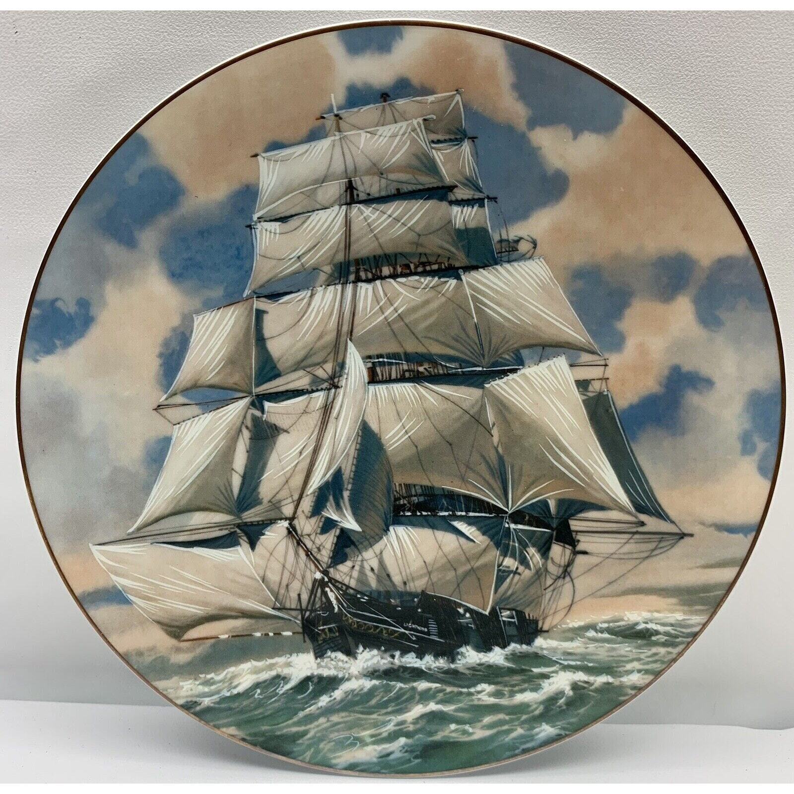 Rosenthal Group Danbury Mint Great American Sailing Ships Plate The Lightning