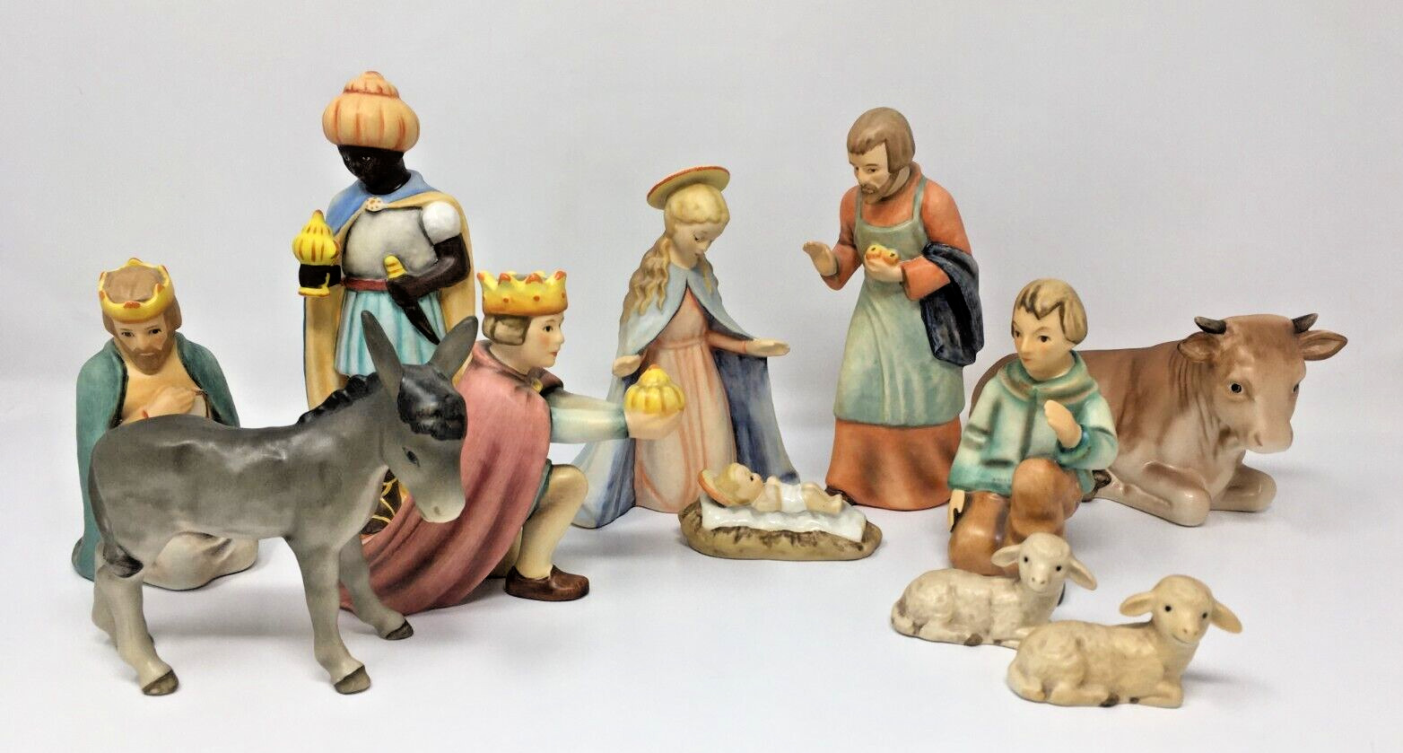 Goebel Hummel 11 pc Nativity Figurines Set 214 Series Germany Mint