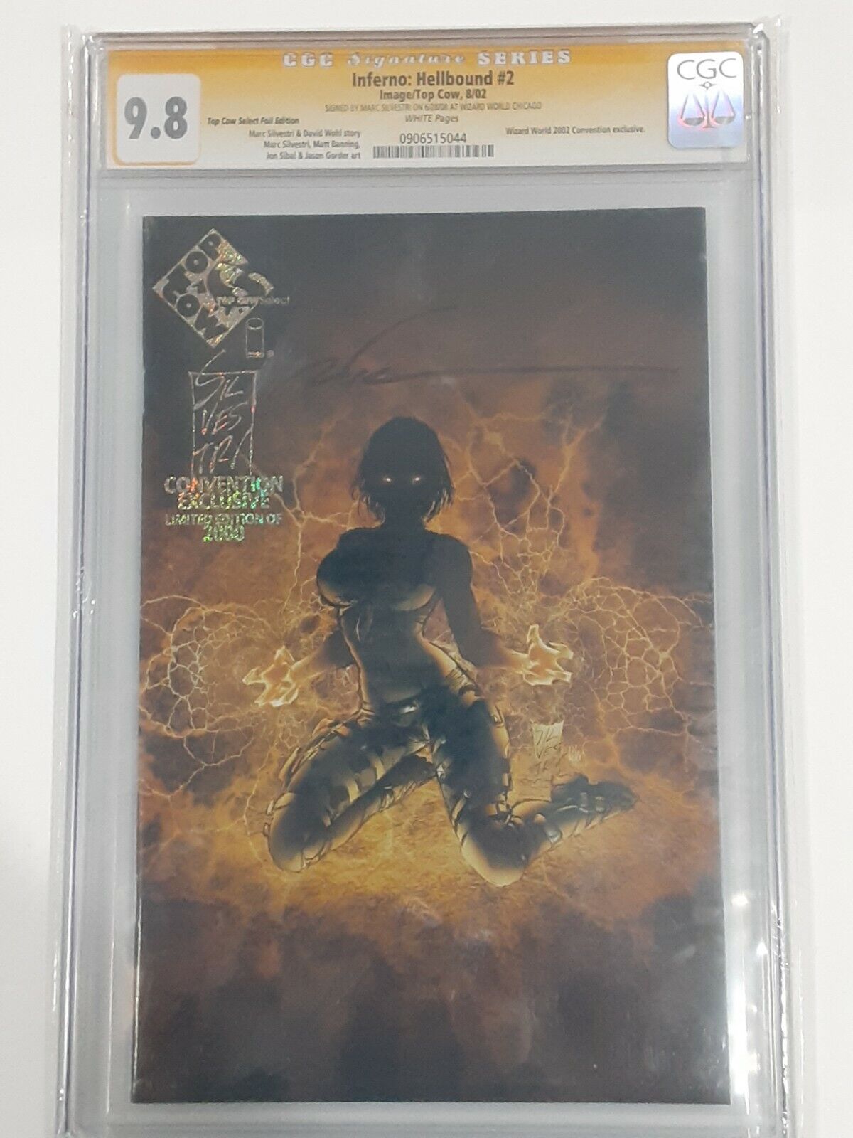 Inferno: Hellbound #2 CGC 9.8 GRADED SIGNED by MARC SILVESTRI💥SELECT FOIL LMT💥