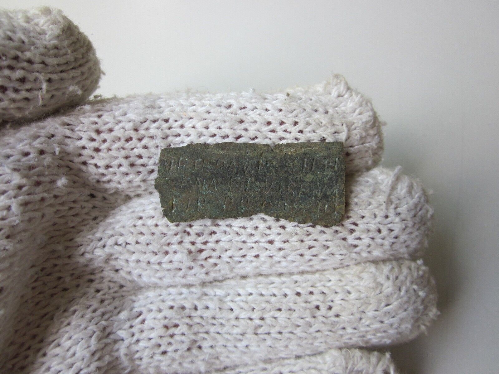 unique ancient Roman bronze MILITARY DIPLOMA I - II AD / part. (4) Uncleaned.