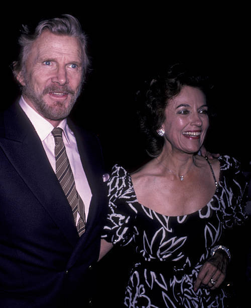 Steve Forrest and wife attend CBS TV Affiliates Party on June- 1986 Old Photo 2