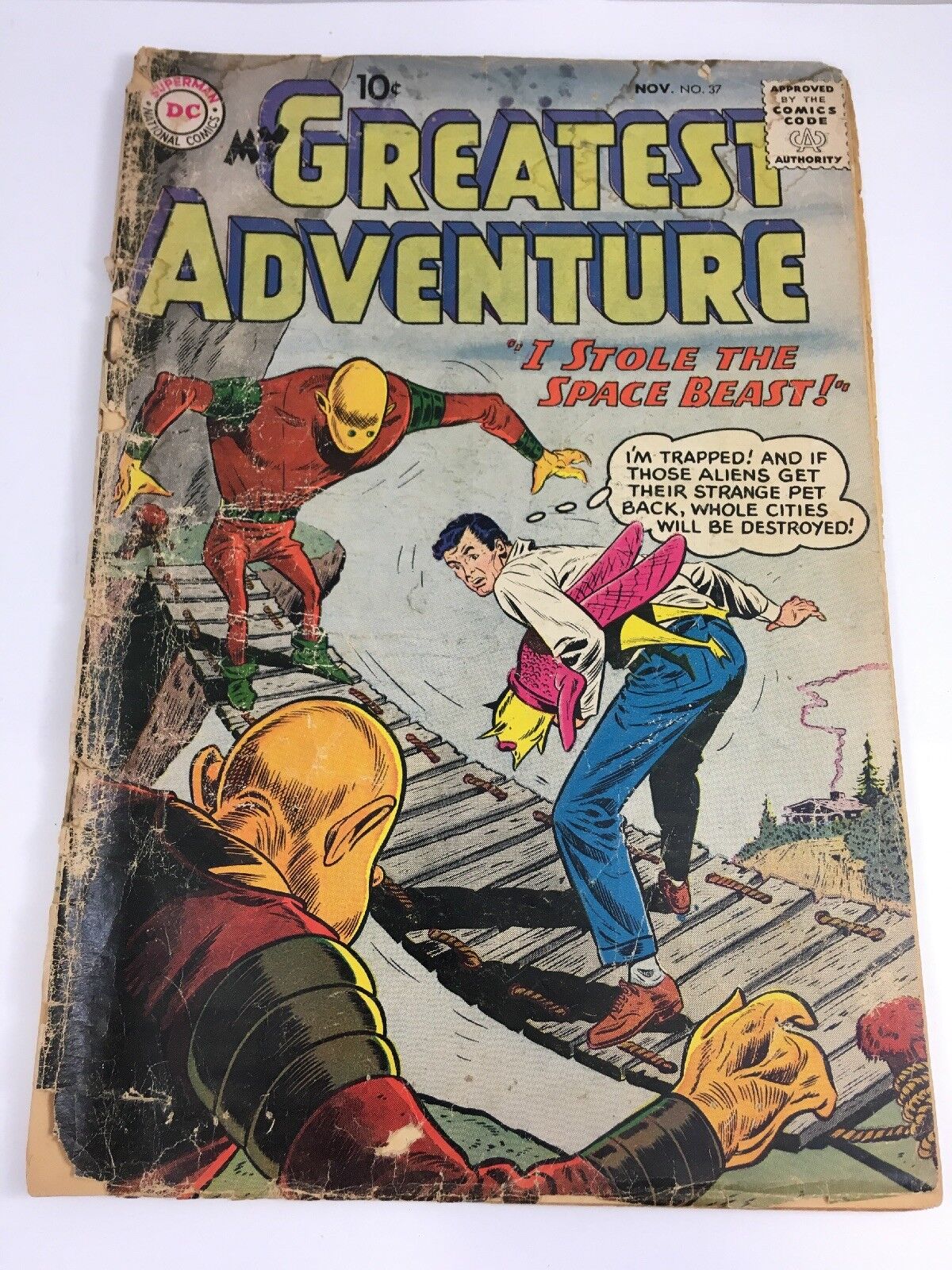 My Greatest Adventure #37 DC Comics November 1959 I stole the Space Beast Low Gr