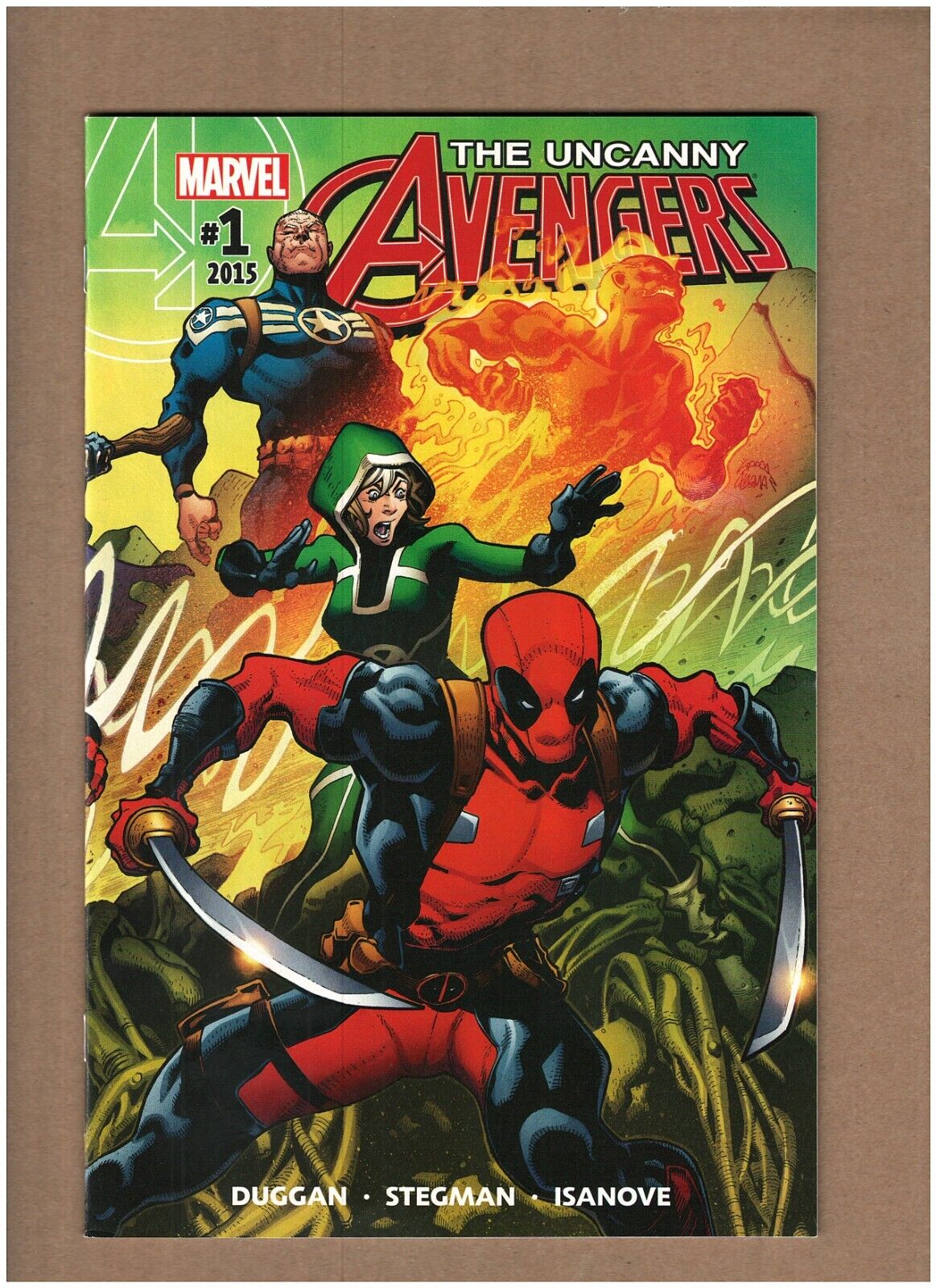 Uncanny Avengers #1 Marvel Comics 2015 Deadpool Rogue Captain America NM- 9.2