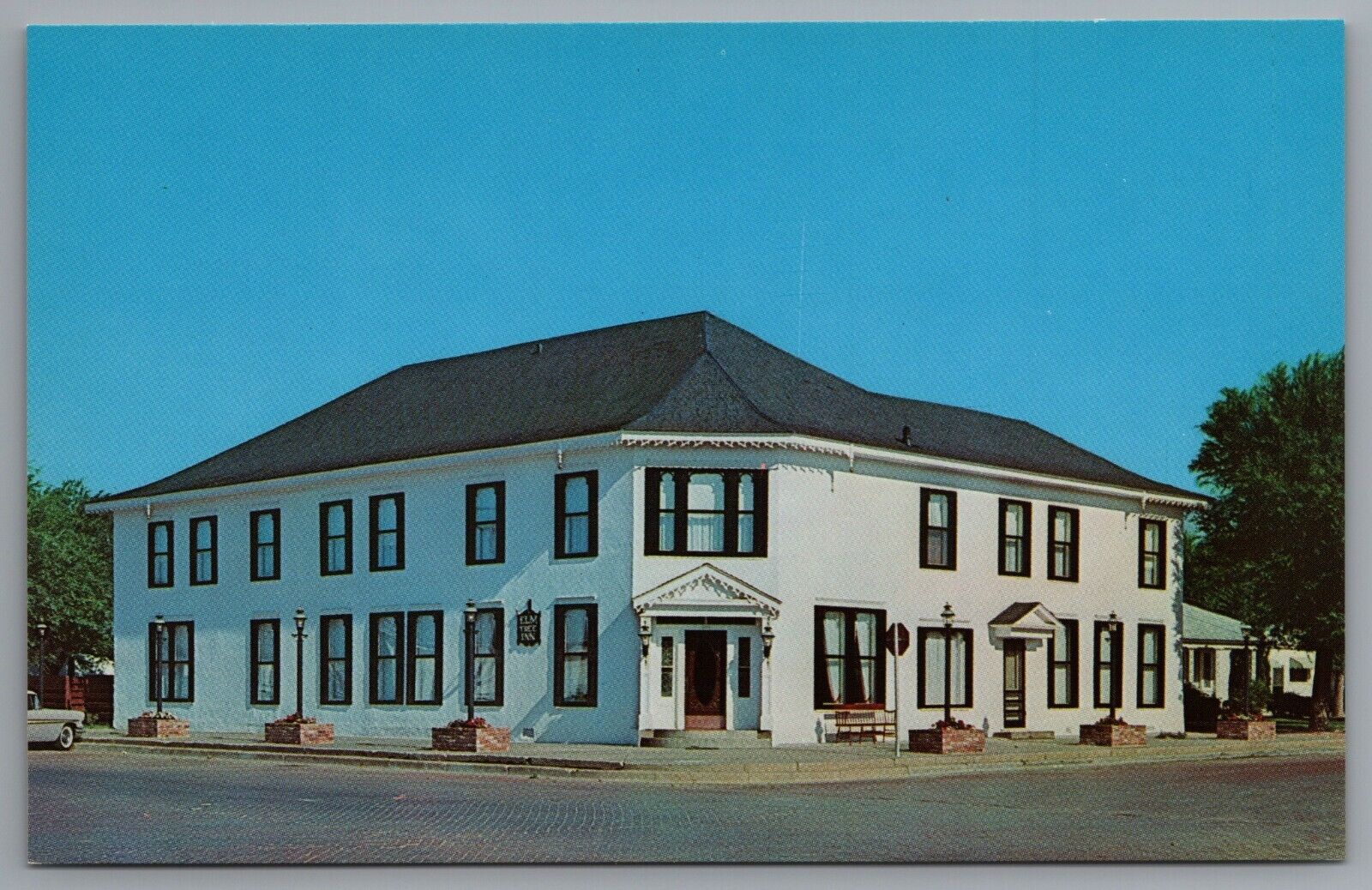 Tulia TX Elm Tree Inn Hotel Built 1906 Exterior c1963 Chrome Postcard