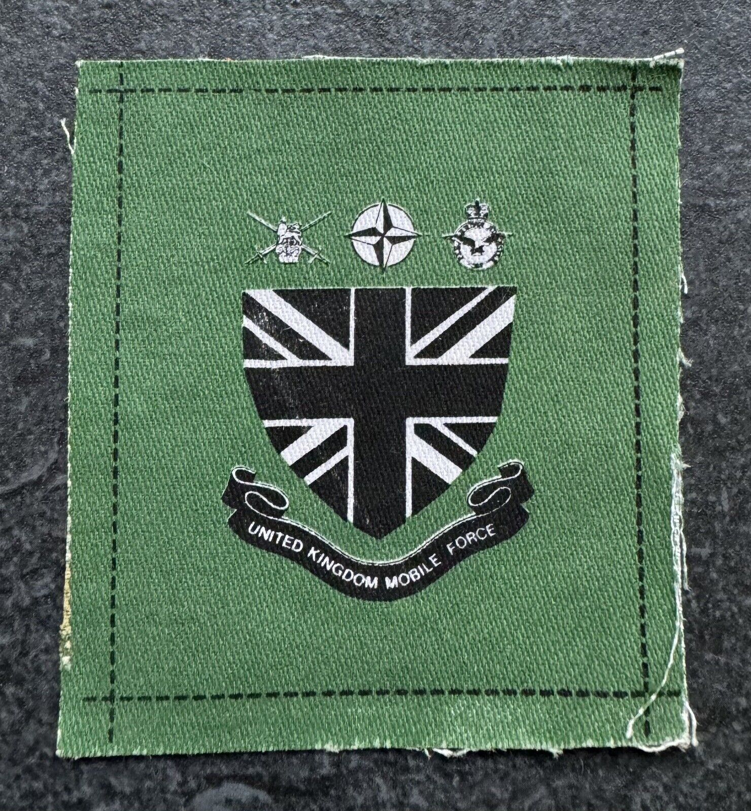 Genuine United Kingdom Mobile Force Cloth Badge