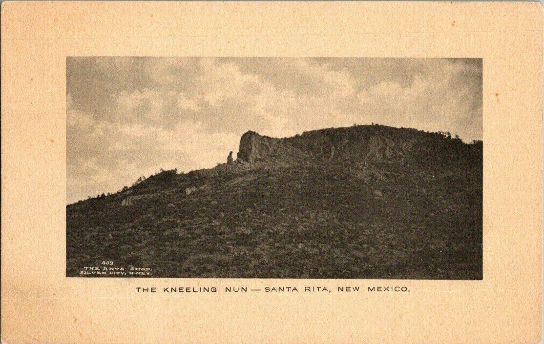1907. THE KNEELING NUN. SANTA RITA, NM POSTCARD. L24