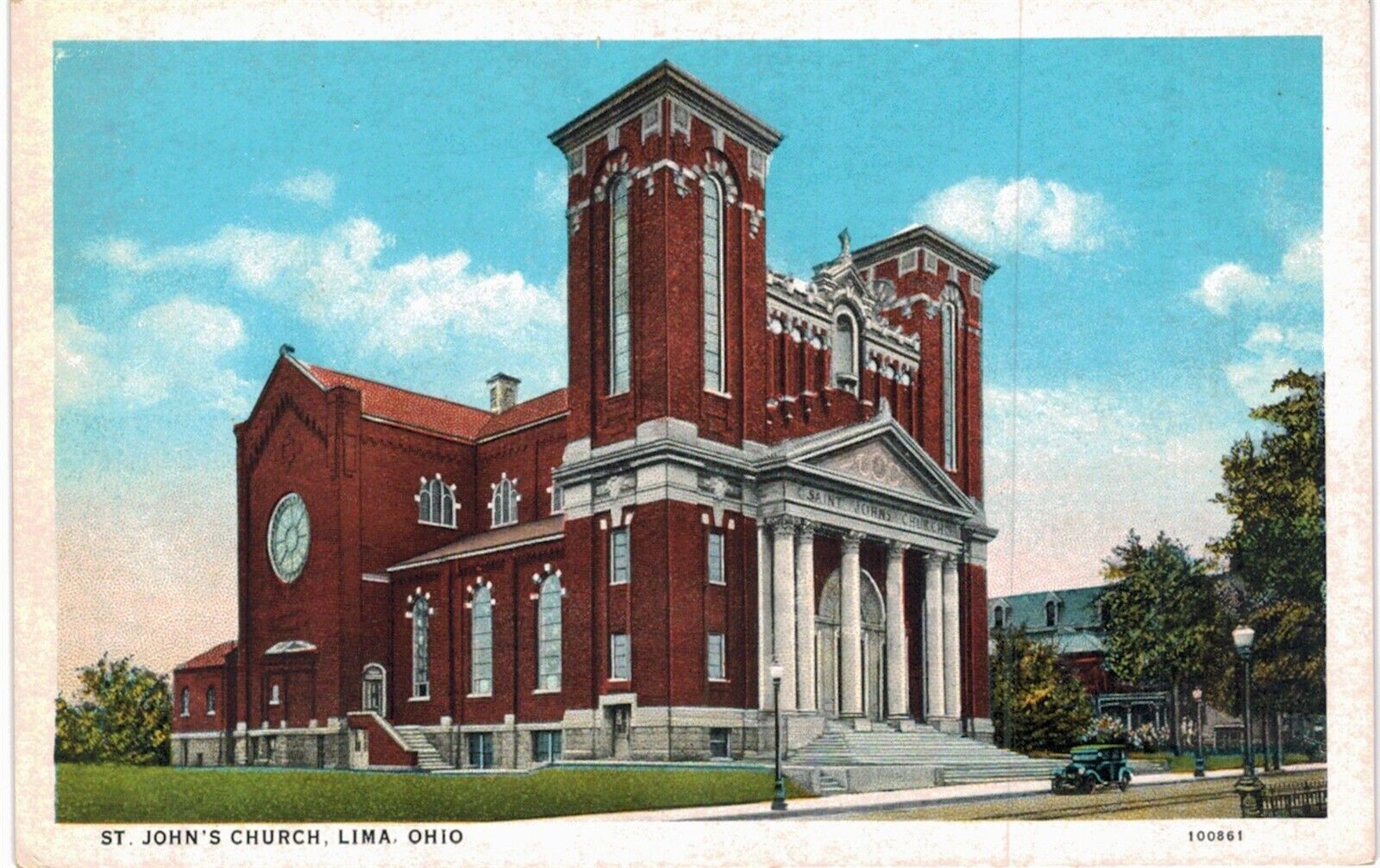 Lima St John\'s Church 1920 OH 