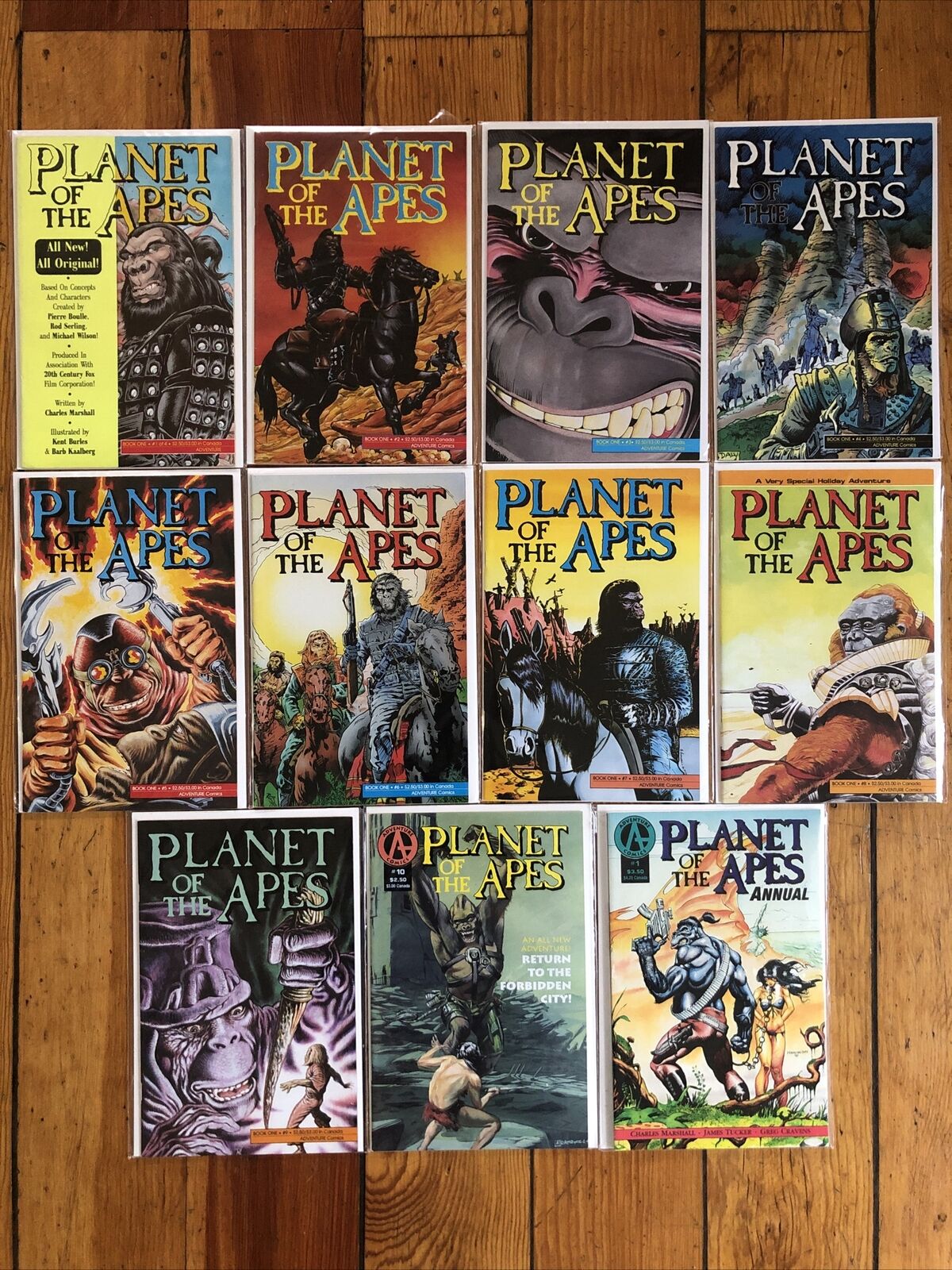 Planet of the Apes by Charles Marshall (1990 Adventure Comics) #1-10 + Annual 