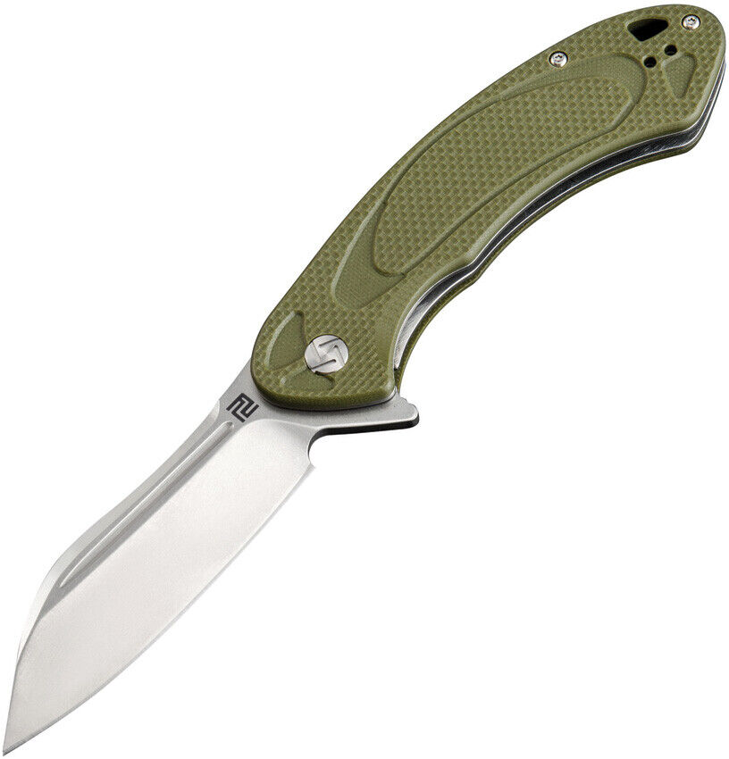 Artisan Cutlery Eterno Linerlock Green Folding Knife D2 Steel Blade 1818PGNF