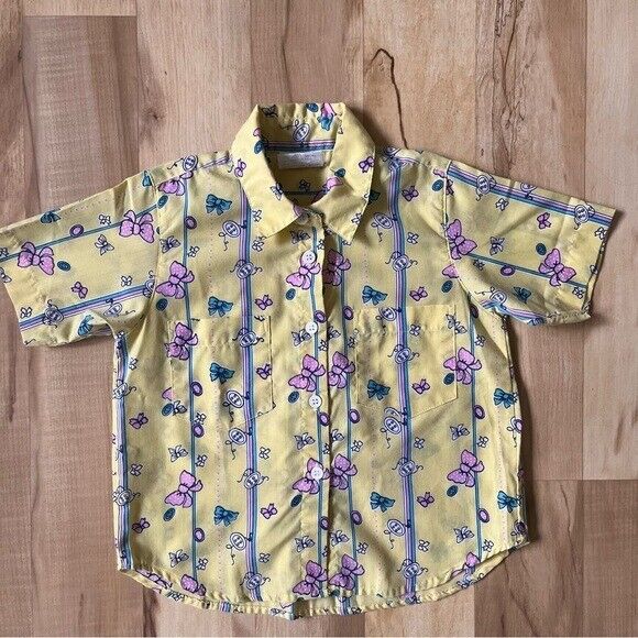 Vintage McKids Button Front Polo Shirt Kids Size 6 McDonald\'s Children\'s Top